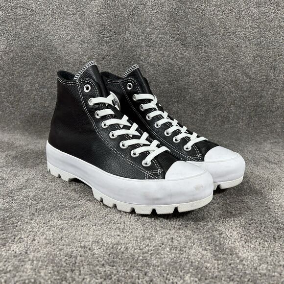 Converse CT All Star Lugged Hi 567164C Women’s Sz 9.5 Black Platform Shoes Used - Picture 2 of 12